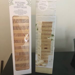 New (never opened) guest book building blocks